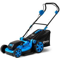 Mașini de tuns iarba Hexwelt Maşina de tuns gazonul electrica 40 (2x baterii 4Ah, 20V)