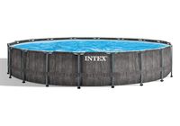 Intex 26744 Piscina Сadru Metal PREMIUM GREYWOOD 549x122cm, 24311L