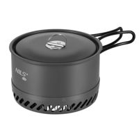 Посуда походная Nils NC4203 Oală de camping cu radiator de căldură 1000ml