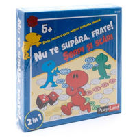Настольная игра Play Land K-110RO Joc de masa 2in1 Nu te supăra, frate! Șerpi și scări