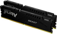 64GB DDR5-5600MHz Kingston FURY Beast (Kit of 2x32GB) (KF556C40BBK2-64), CL40-40-40, 1.25V, Black