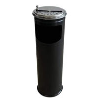 Урна для мусора Hydro S Tip 1 19x60 + scrumieră, neagră 0430046