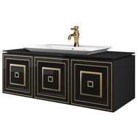 Dulap pentru lavoar Orka Style 120 Black Gold (310200200308)