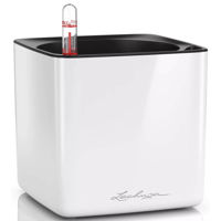 Ghiveci pentru flori Lechuza Cube Glossy 16, White