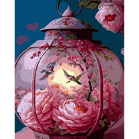 Картина по номерам Strateg R 9 /11 (GS898)(48873) Lanterna roz, 40x50 cm