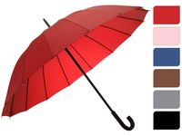Зонт-трость одноцветный D104cm, 16спиц, 6цветов