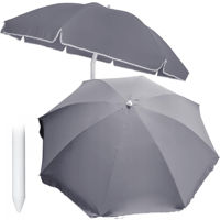 Umbrelă de gradină Jumi OM-281844 Umbrela de gradina/plaja 240cm pliabilă, Gri