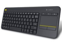 Wireless Touch Keyboard Logitech K400 Plus, FN key, Quiet typing, Unifying receiver, 2xAA