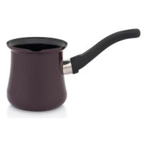 Турка для кофе Metalac 57044 Ibric emailat Bordo 0.4l, pentru 4cani