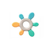 "Baby-Nova" Игрушка для прорезывания зубов, Baby's First Teether, 3 месяца+, силиконовые компоненты, без BPA, 1 шт. (31154)