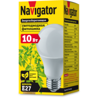 купить (BA) LED (10Wt) Лампа Navigator 61 202 NLL-FITO-A60-10-230-E27 в Кишинёве 
