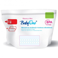 BabyOno пакеты для стерилизации в микроволновой печи, 5 шт-100 стерилизаций