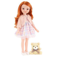 Кукла Essa 92055-C Mica Milly, cu ursulețul de pluș, 35cm