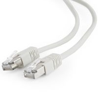 7.5m, FTP Patch Cord  Gray, PP22-7.5M, Cat.5E, Cablexpert, molded strain relief 50u" plugs