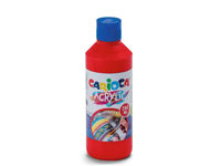 Acuarela acrilica pentru orice suprafata Carioca 250 ml, rosie