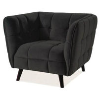 Кресло Signal Castello 1 Velvet (Black/Wenge)