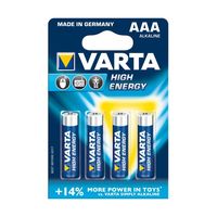 Baterii Varta AAA High Energy 4 pcs/blist Alkaline, 04903 121 414