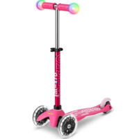 Самокат Micro MMD130 Mini Deluxe Magic LED Pink
