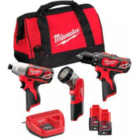 Set de scule electrice Milwaukee 4933441225 M12BPP3A-202B