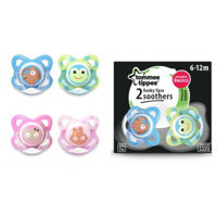 Tommee Tippee латексная пустышка Basics Glow Dark, 6-12 мес. 2шт