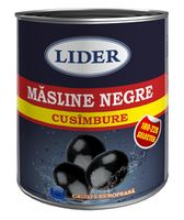 Маслины черные LIDER 850ml (с косточкой)