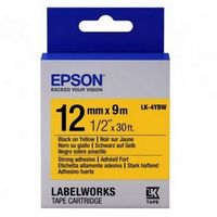 Tape Cartridge EPSON LK4YBW; 12mm/9m Strong Adhesive, Black/Yellow, C53S654014