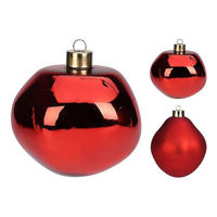 Decor de Crăciun și Anul Nou Promstore 36820 Glob pentru brad "Picatura" 100mm, sticla, rosu