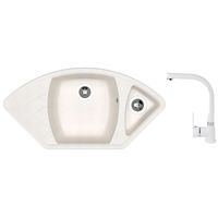 Мойка кухонная со смесителем Dr.Gans Gabi + SanDonna F 7103 alb