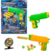 Игрушка miscellaneous (9026) Пистолет с пулями и мишенью AY26-6