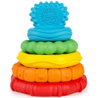 Iinel dentiție Baby Einstein 12356 Jucarie multisenzoriala si de dentitie Stacking Teether