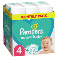 Scutece Pampers Active Baby Maxi Box 4 (8-14 kg), 180 buc.