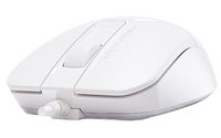 Mouse A4Tech FM12S Silent, Optical, 1000 dpi, 3 buttons, Ambidextrous, 4-Way Wheel, White, USB