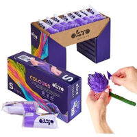 Набор для творчества Okto 10030 Plastilină aerată Air Clay Colours, 10buc, mov, mărimea S