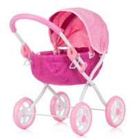 Кукла Chipolino Коляска для кукол Daisy pink linen KZKDZ02402PP