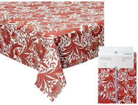 Textile de casă Tognana 53052 Fata de masa Red Ornament 140x140cm