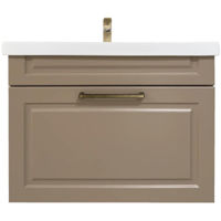 Шкаф под умывальник Mashtab 11869 Marbella cu 1 sertar 65cm Bej Mat