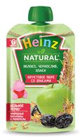 Piure cereale HEINZ cu mere și prune uscate 90g (6 luni)