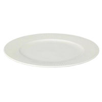 Тарелка Promstore 55067 Farfurie de servire 27cm Ribbed, New Bone, alb, portelan, Siaki