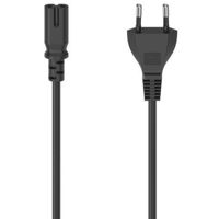 Кабель для IT Hama 223273 Mains Cable With Euro Plug, 2-Pin Plug, Ac Connector C7, 1.5 M, Black