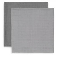 Аксессуар для пеленания Jollein 435-852-65308 Pelinci din bumbac Bamboo Storm Grey, 115x115 cm, 2 buc.