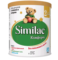 Similac Comfort 2 молочная смесь, 0-6мес. 375 г