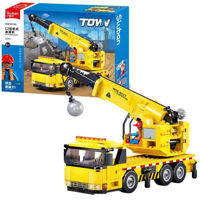 Конструктор Sluban B1195 Macara pe roți, 280 elem.