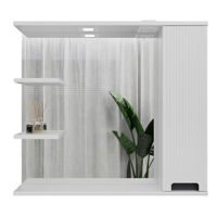 Oglindă baie Bayro Positano 1000x750 правый, белый мат