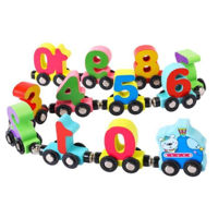 Машина ToyMall 008117 Tren magnetic cu cifre