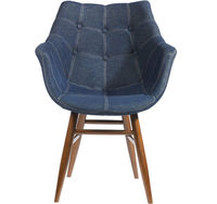 купить Пластиковый стул, мягкий с деревянными ножками 680x600x660 мм / 510x490x840 мм в Кишинёве