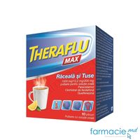 TheraFlu MAX Raceala si Tuse pulb.sol.orala 1000mg/12,2mg/200mg N10