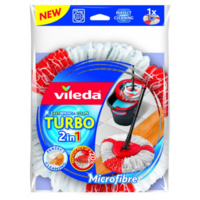 Сменный моп-запаска для швабры Vileda Turbo Smart 100% Microfibre Vileda, 1 шт