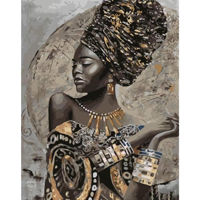 Картина по номерам Strateg R 9 /21 (GS1446)(860158) Frumoasa negresa, 40x50 cm