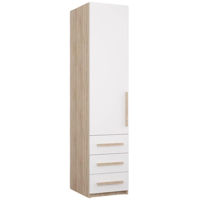 Шкаф Mobildor-Lux Smart-Home (0,45x0,56x2,0H м) с полками и ящиками Sonoma/Белый