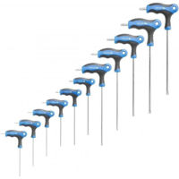 Set de unelte de mână Hoegert Set de chei hexagonale cu maner T 10buc HT1W881